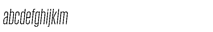 Field Gothic Narrow Field Gothic No. 21 XXCond Light Italic FONT