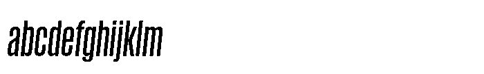 Field Gothic Narrow Field Gothic No. 24 XXCond Demi Italic FONT