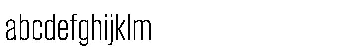 Field Gothic Narrow Field Gothic No. 31 XCond Light FONT