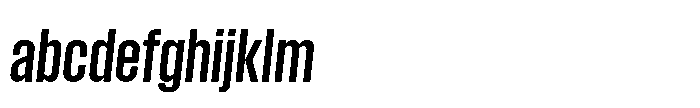 Field Gothic Narrow Field Gothic No. 34 XCond Demi Italic FONT