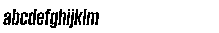 Field Gothic Narrow Field Gothic No. 35 XCond Bold Italic FONT