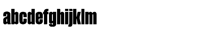Field Gothic Narrow Field Gothic No. 37 XCond XXBold FONT