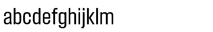 Field Gothic Standard Field Gothic No. 42 Condensed FONT