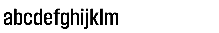 Field Gothic Standard Field Gothic No. 43 Condensed Medium FONT