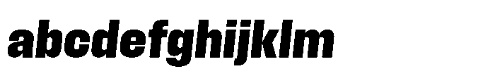 Field Gothic Standard Field Gothic No. 56 Compact XBold Italic FONT