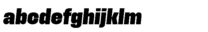 Field Gothic Standard Field Gothic No. 57 Compact XXBold Italic FONT
