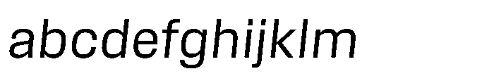 Field Gothic Standard Field Gothic No. 62 Italic FONT