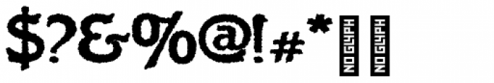 Flinscher Weathered Bold Font OTHER CHARS