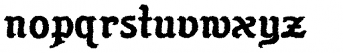 Flinscher Weathered Bold Font LOWERCASE