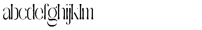 Galdertine Charetam Semi Serif Galdertine Charetam SM S Medium Ultra Condensed FONT