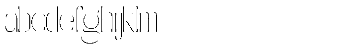 Galdertine Charetam Semi Serif Galdertine Charetam SM S Thin Condensed FONT