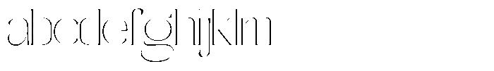 Galdertine Charetam Semi Serif Galdertine Charetam SM S Thin Expanded FONT