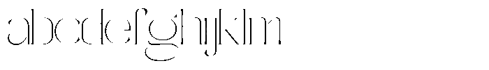 Galdertine Charetam Semi Serif Galdertine Charetam SM S Thin Extra Expanded FONT