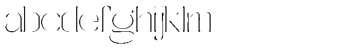 Galdertine Charetam Semi Serif Galdertine Charetam SM S Thin Ultra Expanded FONT