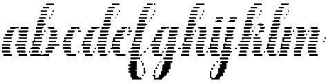 Hello Rainbow Hatching Slant 10 Regular otf (400) FONT