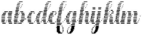 Hello Rainbow Hatching Slant 6 Regular otf (400) FONT