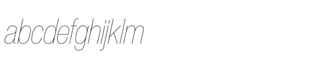 Helvetica Now Pro Display Condensed Hairline Italic FONT