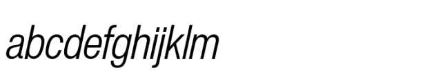 Helvetica Now Pro Display Condensed Light Italic FONT