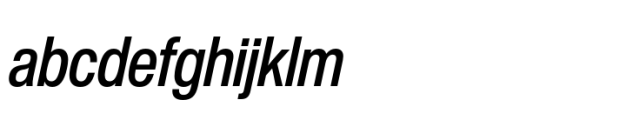 Helvetica Now Pro Display Condensed Medium Italic FONT