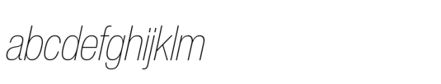 Helvetica Now Pro Display Condensed Thin Italic FONT