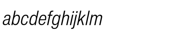 Helvetica Now Pro Text Condensed Light Italic FONT