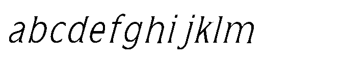 Kineks Light Serif Condensed Italic FONT