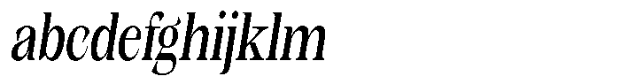 Kornesia Contrast Kornesia Cntr Condensed Oblique FONT