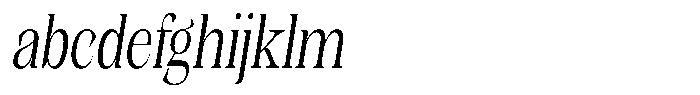 Kornesia Contrast Kornesia Cntr Extra Light Condensed Oblique FONT