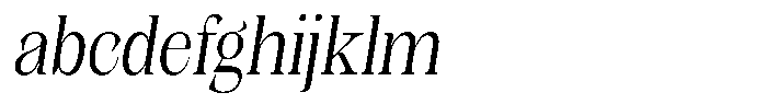 Kornesia Contrast Kornesia Cntr Extra Light Sem Condensed Obliq FONT