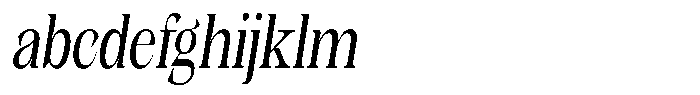Kornesia Contrast Kornesia Cntr Light Condensed Oblique FONT