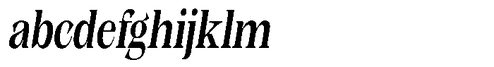 Kornesia Contrast Kornesia Cntr Medium Condensed Oblique FONT