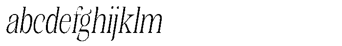 Kornesia Contrast Kornesia Cntr Thin Condensed Oblique FONT