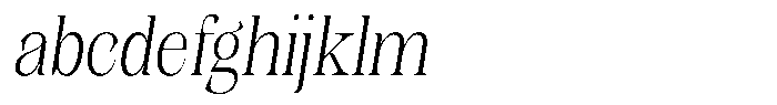 Kornesia Contrast Kornesia Cntr Thin Semi Condensed Oblique FONT
