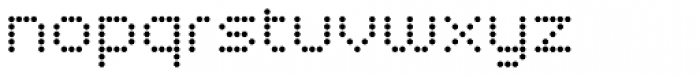 Led Regular Font LOWERCASE