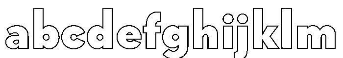 MADE INFINITY Outline Personal Use Black FONT