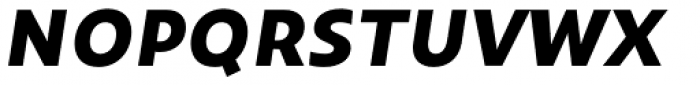 Maipo Sans Ultra Bold Italic Font UPPERCASE