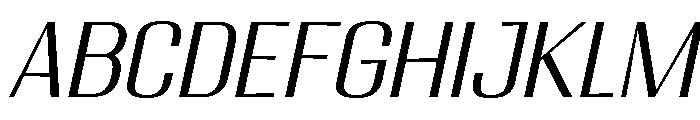Migha-LightSemExpCNTRSlant FONT