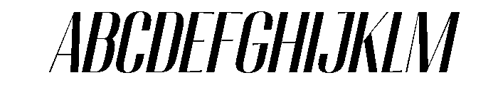 Migha-MediumCondensedSlant FONT