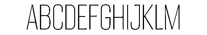 Migha-ThinCondensedCNTR FONT