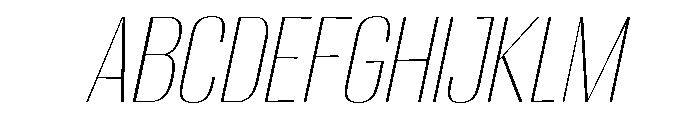 Migha-ThinCondensedSlant FONT