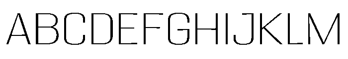 Migha-ThinExpandedCNTR FONT
