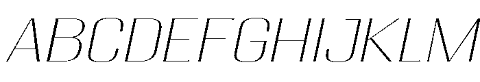 Migha-ThinExpandedSlant FONT