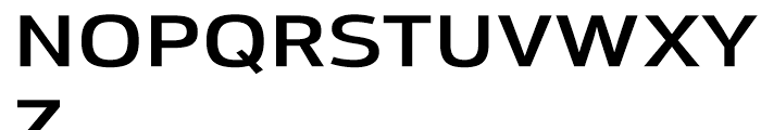 Moveo Sans Extended SemiBold Font UPPERCASE