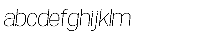 Mogranx Variable Mogranx Extra Light Semi Expanded Italic FONT