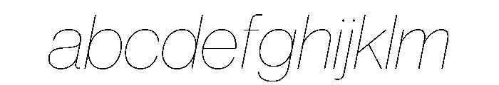 Neue Haas Grotesk Display (Round Dots) 16 XXThin Italic FONT