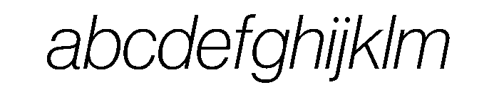 Neue Haas Grotesk Display (Round Dots) 36 Thin Italic FONT