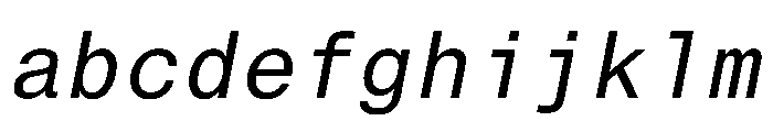 Neue Haas Grotesk Text Mono 56 Roman Oblique FONT
