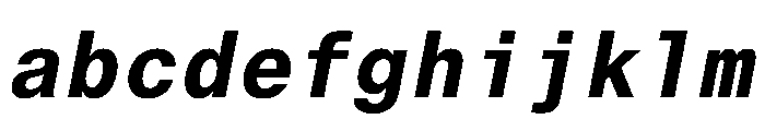 Neue Haas Grotesk Text Mono 76 Bold Oblique FONT