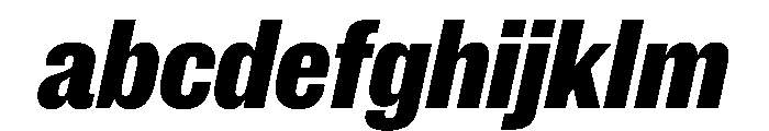 New Doric Condensed Extrabold Italic FONT