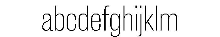 New Doric Condensed Thin FONT
